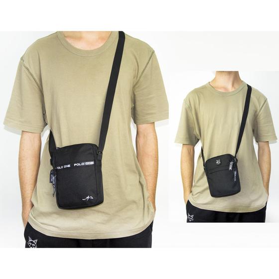 Imagem de Bolsa Transversal Polo One Shoulder Bag Resistente Reforçada Moderna Casual Moderna Faculdade 