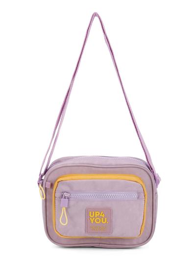 Imagem de Bolsa Transversal Retangular Pequena em Crinkle - Lilás - Luxcel Ref. BE47223UP