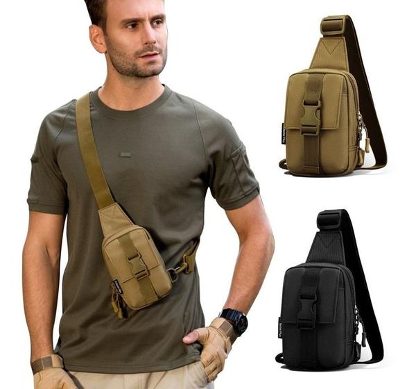 Bolsa Transversal Tatica Masculina Peito Shoulderbag - ShopFit - Bolsas ...