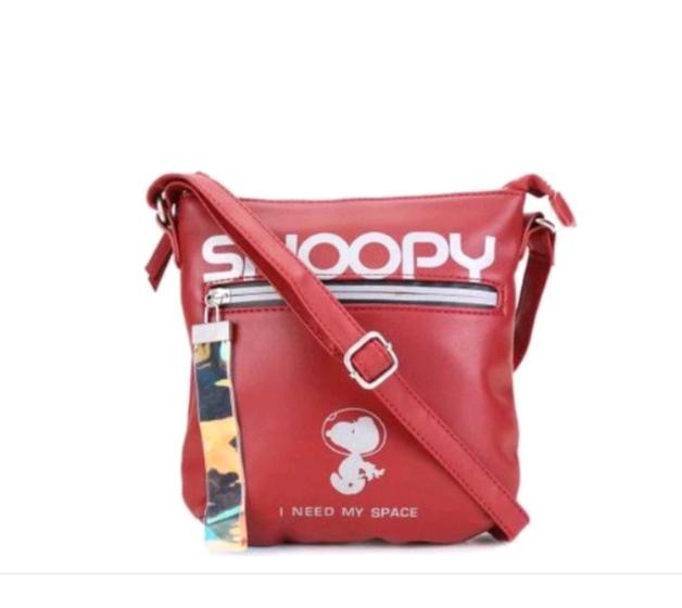 Imagem de Bolsa tranversal snoopy space com puxador holográfico