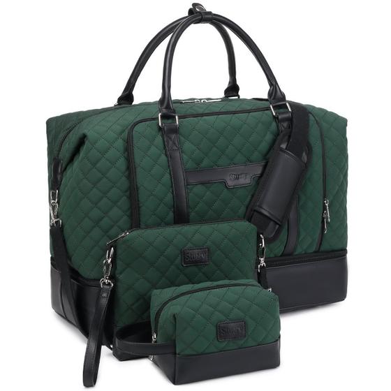 Imagem de Bolsa Weekender Stuery para Mulheres - Compartimento para Sapatos e Higiene Pessoal