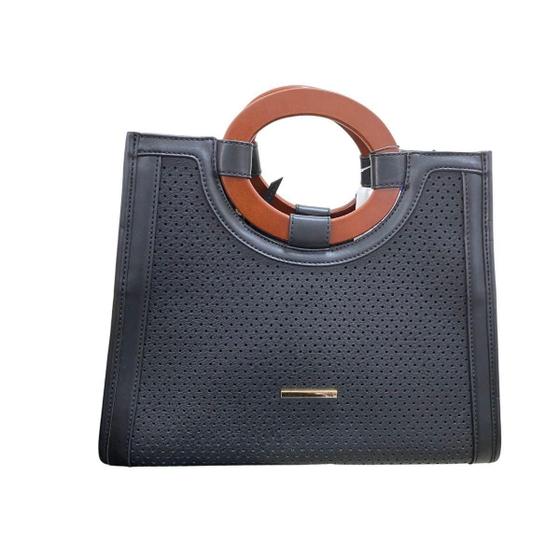 Imagem de Bolsa Wj Acessórios Satchel Média 45363 Preto