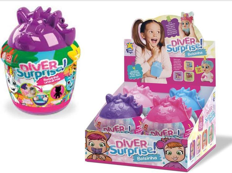 Imagem de Bolsinha Diver Surprise Unicórnio Faz Xixi - Divertoys