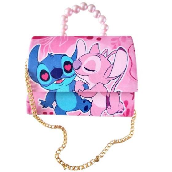 Imagem de Bolsinha Infantil Lilo Stitch Blogueirinha Com Alça Cores e Estampas Sortidas