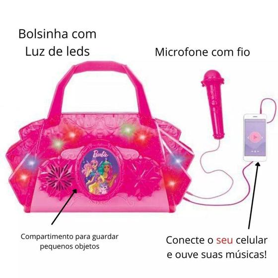 Imagem de Bolsinha Musical Barbie Dreamtopia Com Função Mp3 - Fun
