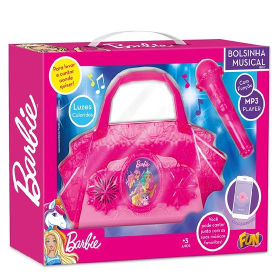 Imagem de Bolsinha Musical Mp3 Da Barbie Fun F0057-7