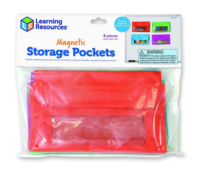 Imagem de Bolsos Magnéticos para Aprendizagem - Conjunto com 4 Peças