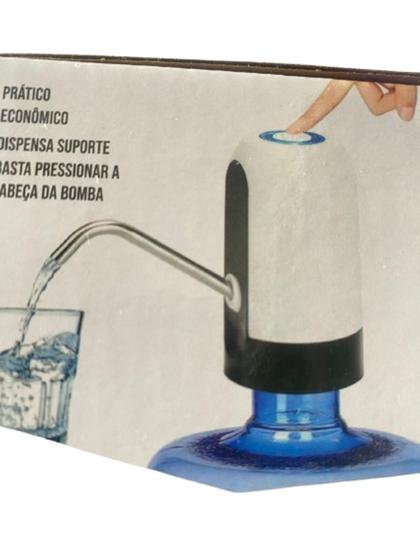 Imagem de Bomba Automática P/ Galão de Aguá Recarregável com Cabo USB 13 cm