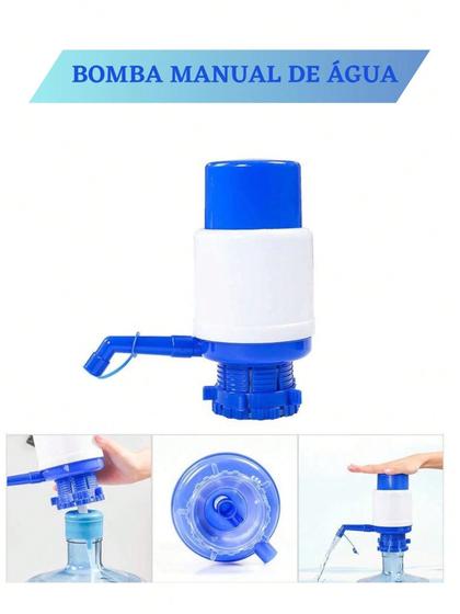 Bomba Bebedouro Manual Para Galão de Agua Sucção Suporta Galões de 10 ...