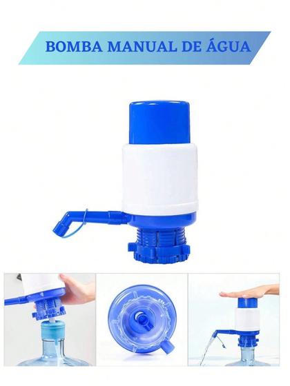 Imagem de Bomba Bebedouro Manual Para Galão de Agua Sucção Suporta Galões de 10/20L Fácil Instalação