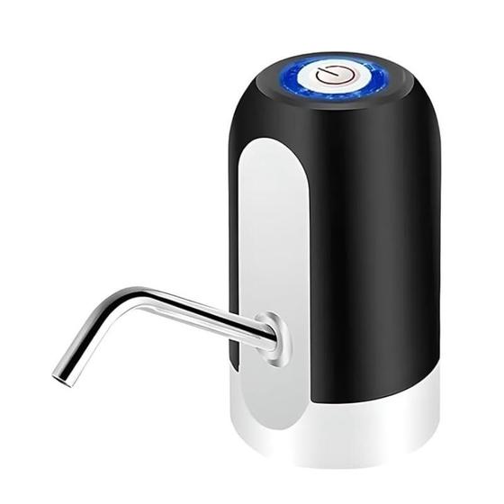 Imagem de Bomba Bebedouro Torneira Elétrica Recarregável USB Para Galão Garrafão De Água Mineral De 10 Ou 20 Litros