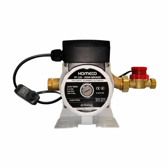 Imagem de Bomba Circuladora De Água Komeco Tp120 G1 Bronze 350w 220v