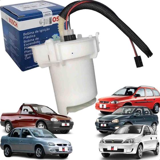 Bomba Combustivel Eletrica Com Copo Corsa, Corsa Classic Corsa Sedan Corsa Pick-Up 94 95 96 97 98 99 2000 2001 2002 a 2009 - Bosch Imagem de Bomba Combustivel Eletrica Com Copo Corsa, Corsa Classic Corsa Sedan Corsa Pick-Up 94 95 96 97 98 99 2000 2001 2002 a 2009