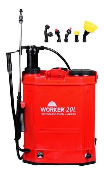 Bomba Costal Pulverizador Eletrico Manual 20 Litros 2 em 1 - WORKER ...
