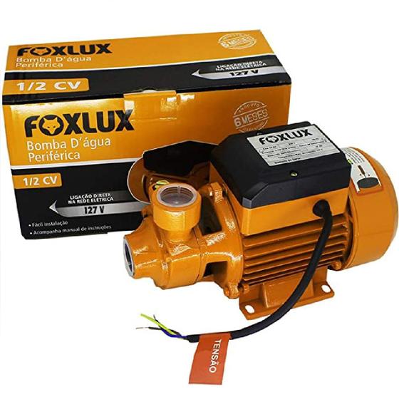 Bomba D'Água Periférica 1/2 CV 127V Foxlux Menor preço em Bomba D'Água Periférica 1/2 CV 127V Foxlux