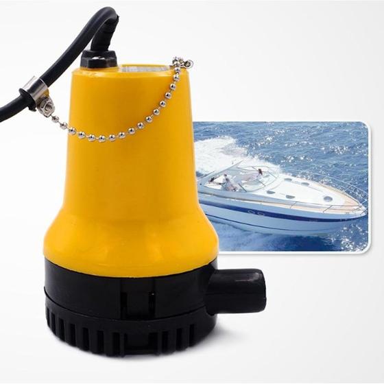 Imagem de Bomba de água submersível para barco, baixo ruído, alto desempenho, alto elevação, 50 W, bomba de esgoto compacta para f