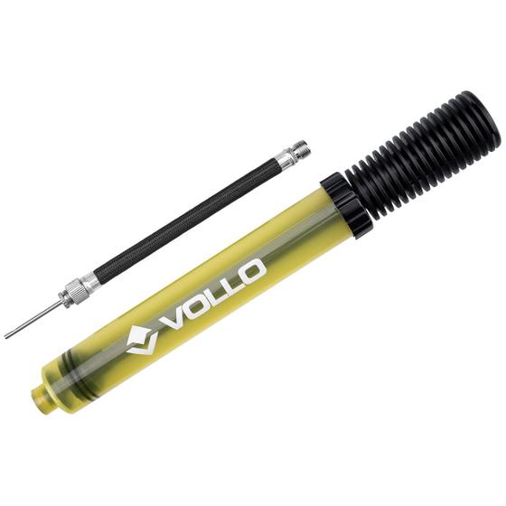 Imagem de Bomba de Ar Acrílico Sistema Dupla Ação Bico Metal Extensor Resistente Vollo