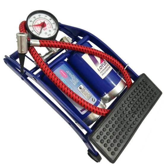 Imagem de Bomba de Ar Lotus Pedal Tanque Duplo 15/1