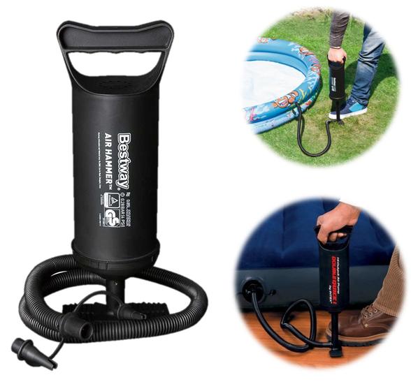 Bomba De Ar Manual Encher Colchão Inflável Piscina 3 Bicos - Bestway ...