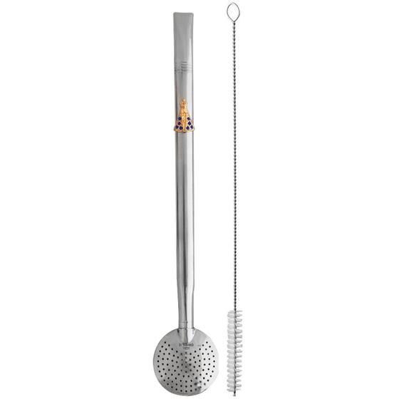 Bomba De Chimarrão Tereré Aço Inox 23cm Com Rosca Pingente - Ditreviso Imagem de Bomba De Chimarrão Tereré Aço Inox 23cm Com Rosca Pingente