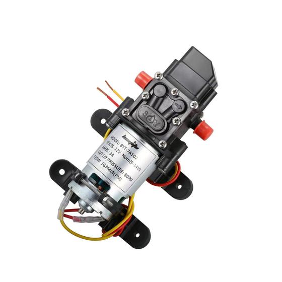 Imagem de Bomba de diafragma de pressão de água bayite 12V DC 4L/min 80 PSI