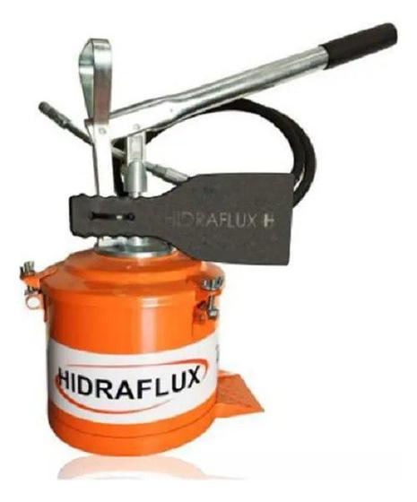 Imagem de Bomba De Graxa Manual Com Balde 4kg Profissional Hidraflux