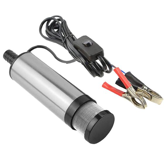 Imagem de Bomba Elétrica Submersa 12v Transferência Óleo Diesel Água Ideal para Abastecimento
