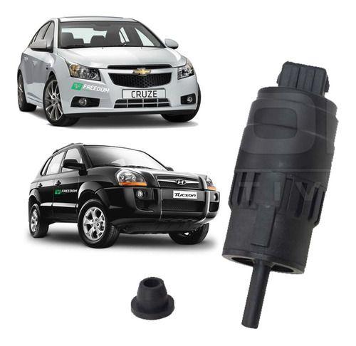 Imagem de Bomba esguicho água parabrisa gm cruze tracker hyundai hb20 tucson 1994 á 2022 12v 1 saída