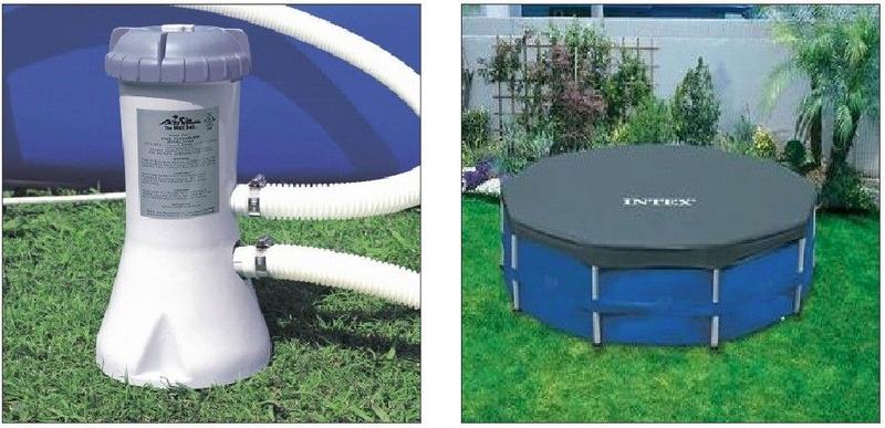 Imagem de BOMBA FILTRANTE INTEX 2006 LH 110v + CAPA INTEX 3,05 M ESTRUTURAL