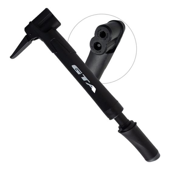 Imagem de Bomba Pneu Bike Bicicleta 80psi Portátil Barata Bombinha Inflar Ar Schrarder Presta Dunlop
