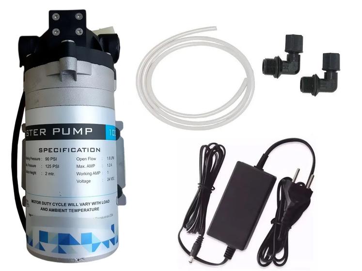 Imagem de Bomba Pressurizadora P/ Reverso Osmose 100gpd + Conectores