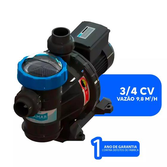 Imagem de bomba Sodramar BM 75 -  3/4cv 110/220v Motor weg