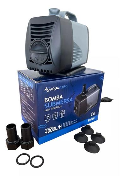 Bomba Submersa Bs 4000 Litros Por Hora P/ Aquários E Lagos - Aquaverso Imagem de Bomba Submersa Bs 4000 Litros Por Hora P/ Aquários E Lagos