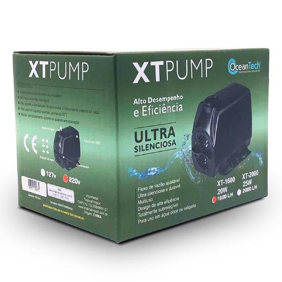 Imagem de Bomba Submersa Ocean Tech XT 1200 - 15W 1200L/h