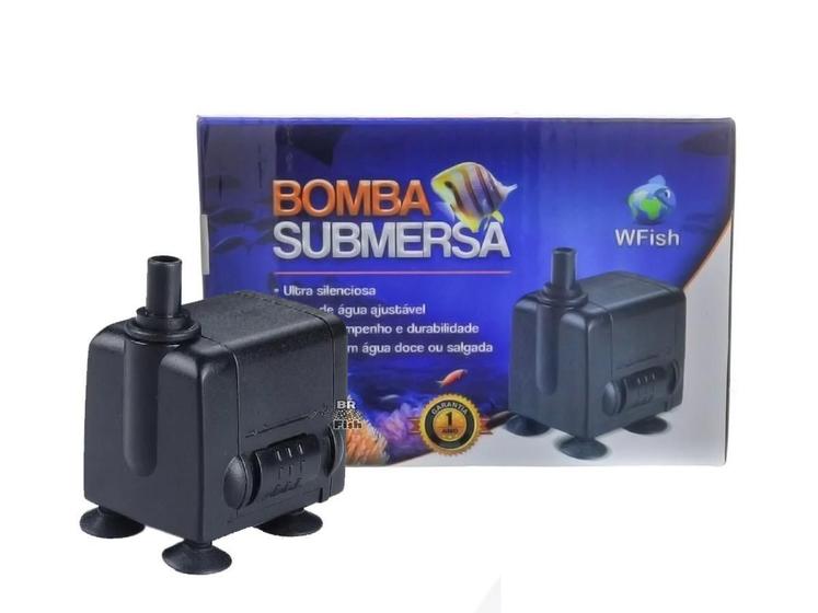 Imagem de Bomba Submersa Wf-450 Wfish 450L/H Para Aquários Fontes 110V