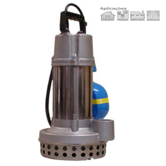 Imagem de Bomba submersivel para drenagem e esgotamento dancor ds-9t 1/2 cv trifasico 220v com boia de nivel