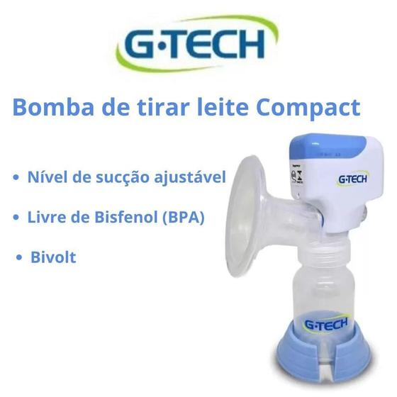 Imagem de Bomba tira leite eletrica compact - extratora de leite gtech