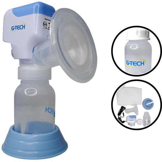 Bomba Tira Leite Materno com Ajuste Fino de Sucção Compact Branco G-tech Menor preço em Bomba Tira Leite Materno com Ajuste Fino de Sucção Compact Branco G-tech