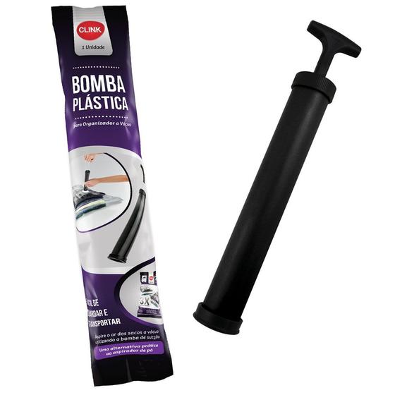 Imagem de Bombinha de plastico e kit com 5 organizador a vacuo 60x80