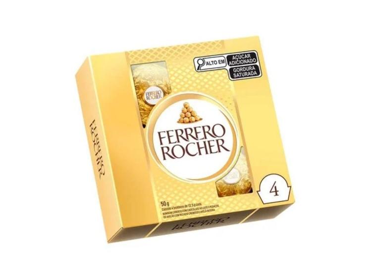 Imagem de Bombom FERRERO ROCHER 50g (4 bombons)