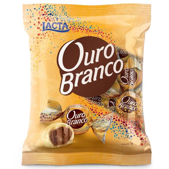 Bombom ouro branco lacta 1kg Menor preço em Bombom ouro branco lacta 1kg