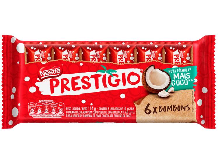 Imagem de Bombom Prestígio Nestlé Chocolate ao Leite com 