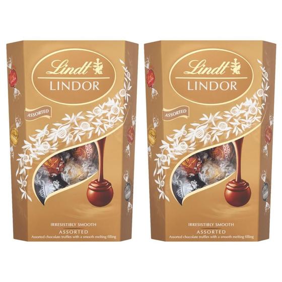 Imagem de Bombom Sortido De Chocolate Suíço Lindt Lindor 2 Caixas 200G