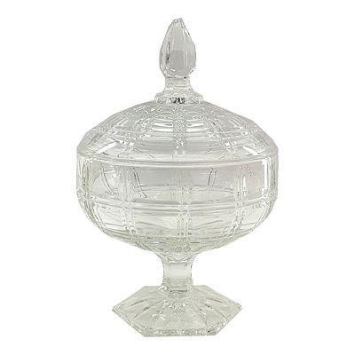 Bomboniere Em Vidro Com Tampa Cristal. Menor preço em Bomboniere Em Vidro Com Tampa Cristal.