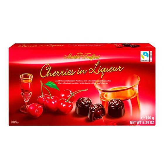 Imagem de Bombons de Chocolate com Licor de Cereja Maître Truffout 150g