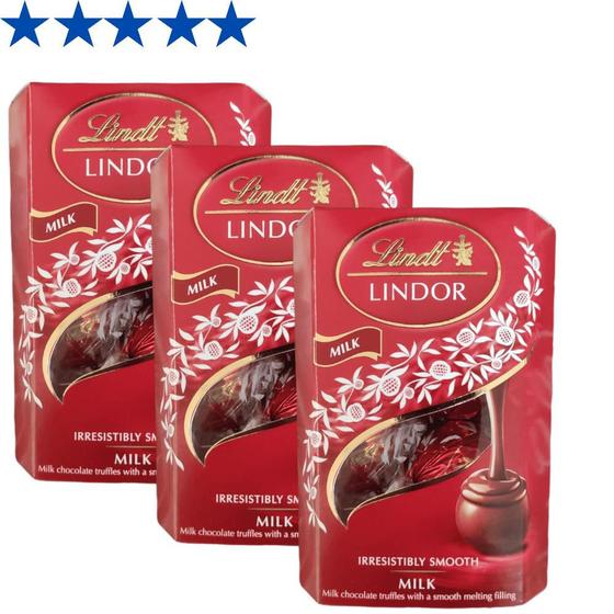 Imagem de Bombons de Chocolate Suiço, Lindt Lindor, 3 Caixas de 37g