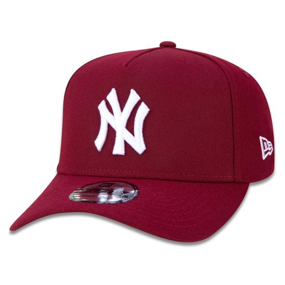 Imagem de BONE 9FORTY A-FRAME SNAPBACK ABA CURVA MLB NEW YORK YANKEES ABA CURVA SNAPBACK VERMELHO ESCURO New Era