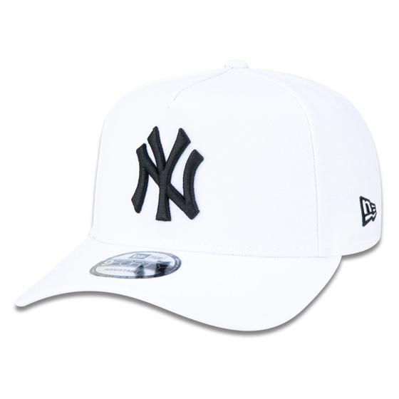 Imagem de BONE 9FORTY A-FRAME SNAPBACK ABA CURVA MLB NEW YORK YANKEES ABA CURVA STRAPBACK BRANCO New Era