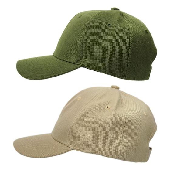 Boné Aba Curva Liso Simples Ajustável Adulto Feminino Masculino 2 Cores ...