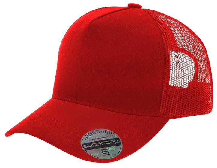 Imagem de Boné Aba Curva Trucker Frente Americana Liso Supercap 26427